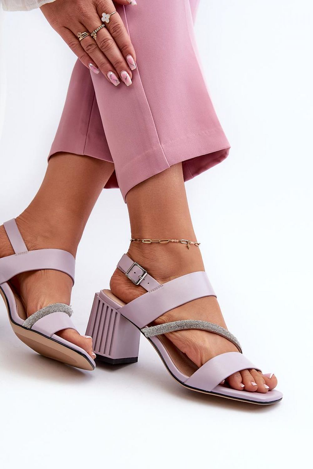 Heel sandals model 196644