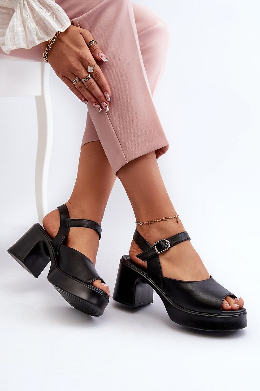 Heel sandals model 196959