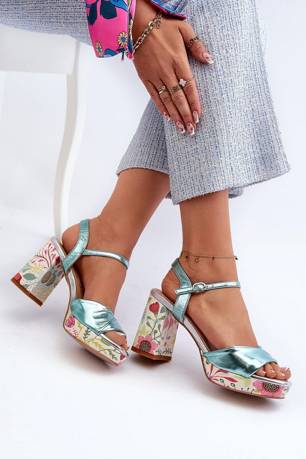 Heel sandals model 196970