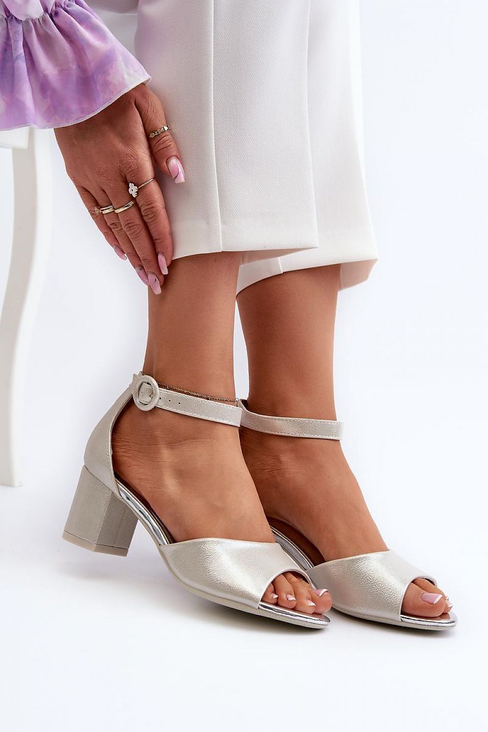 Heel sandals model 196978