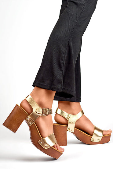 Heel sandals model 196986