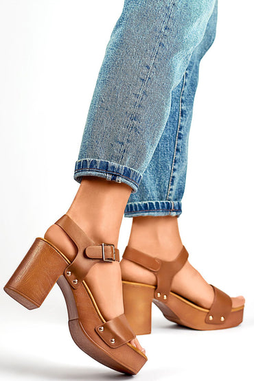 Heel sandals model 196987