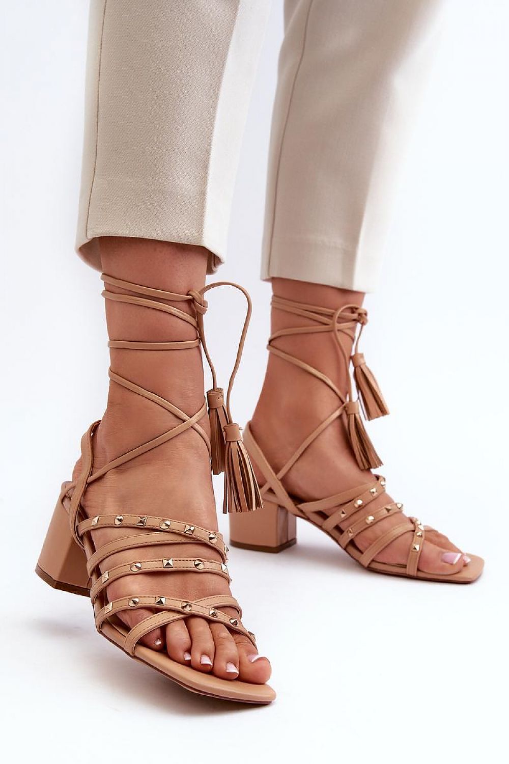 Heel sandals model 197582