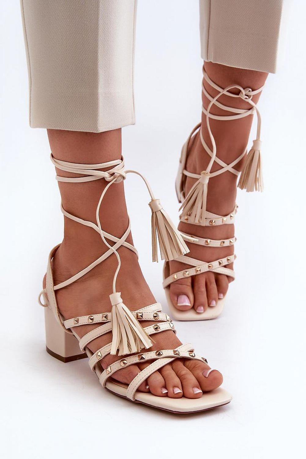 Heel sandals model 197583
