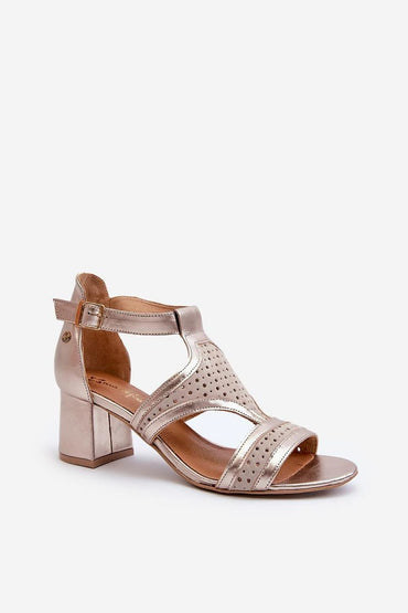 Heel sandals model 198129
