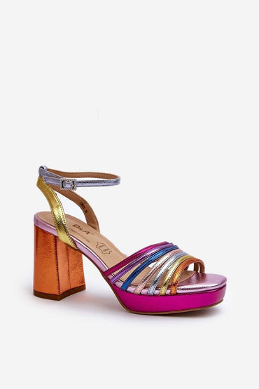 Heel sandals model 198139
