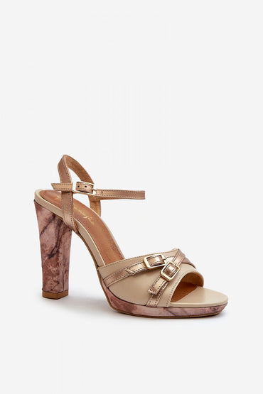 Heel sandals model 198398
