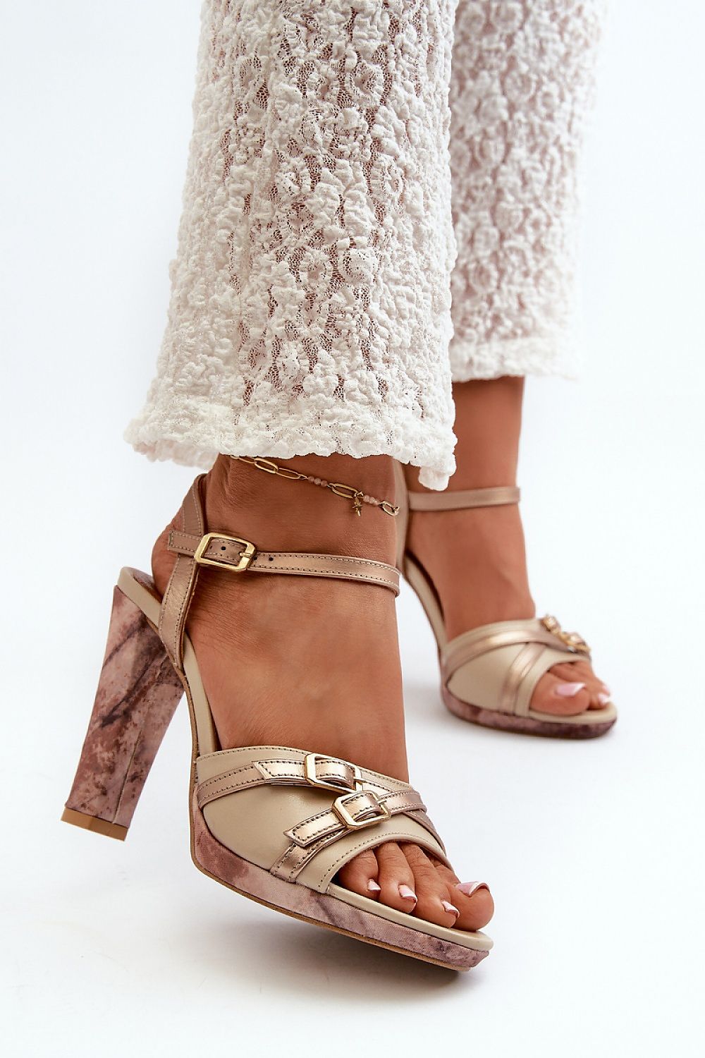Heel sandals model 198398