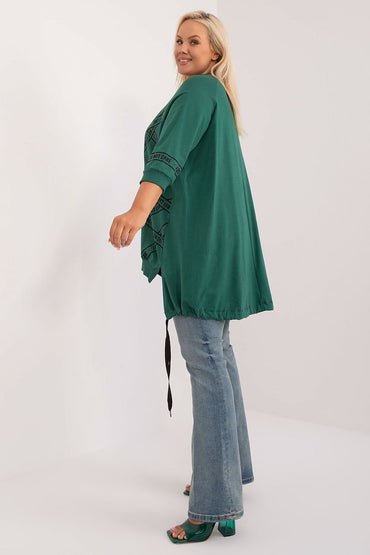Plus size blouse model 201841