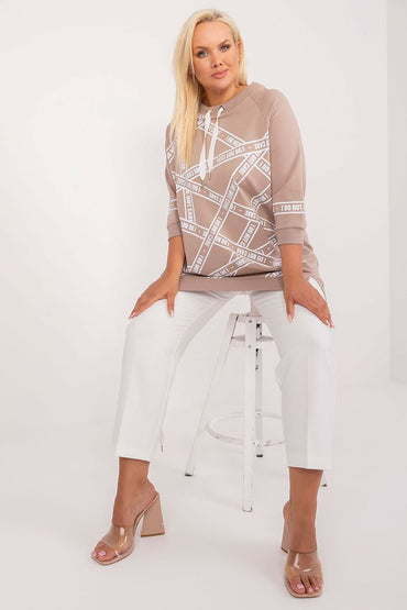 Plus size blouse model 201843