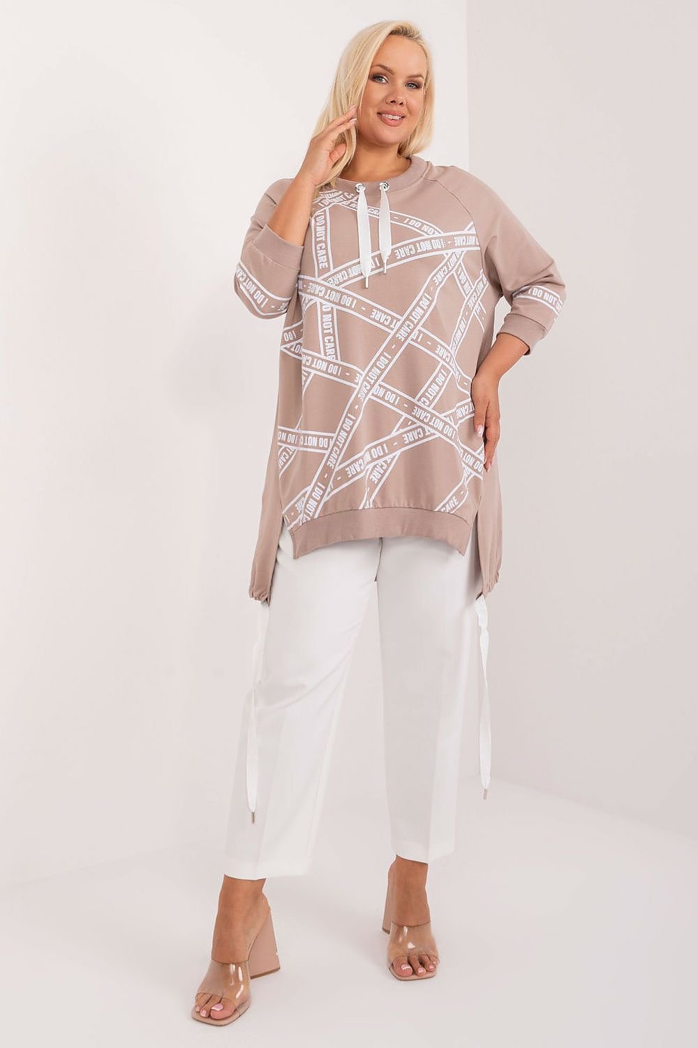 Plus size blouse model 201843