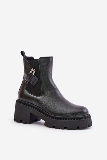 Heel boots model 202816