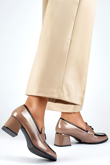Block heel pumps model 202862