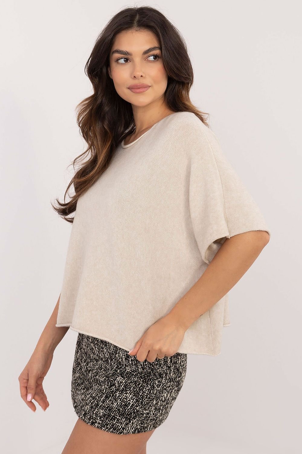 Short sleeve sweater model 203026