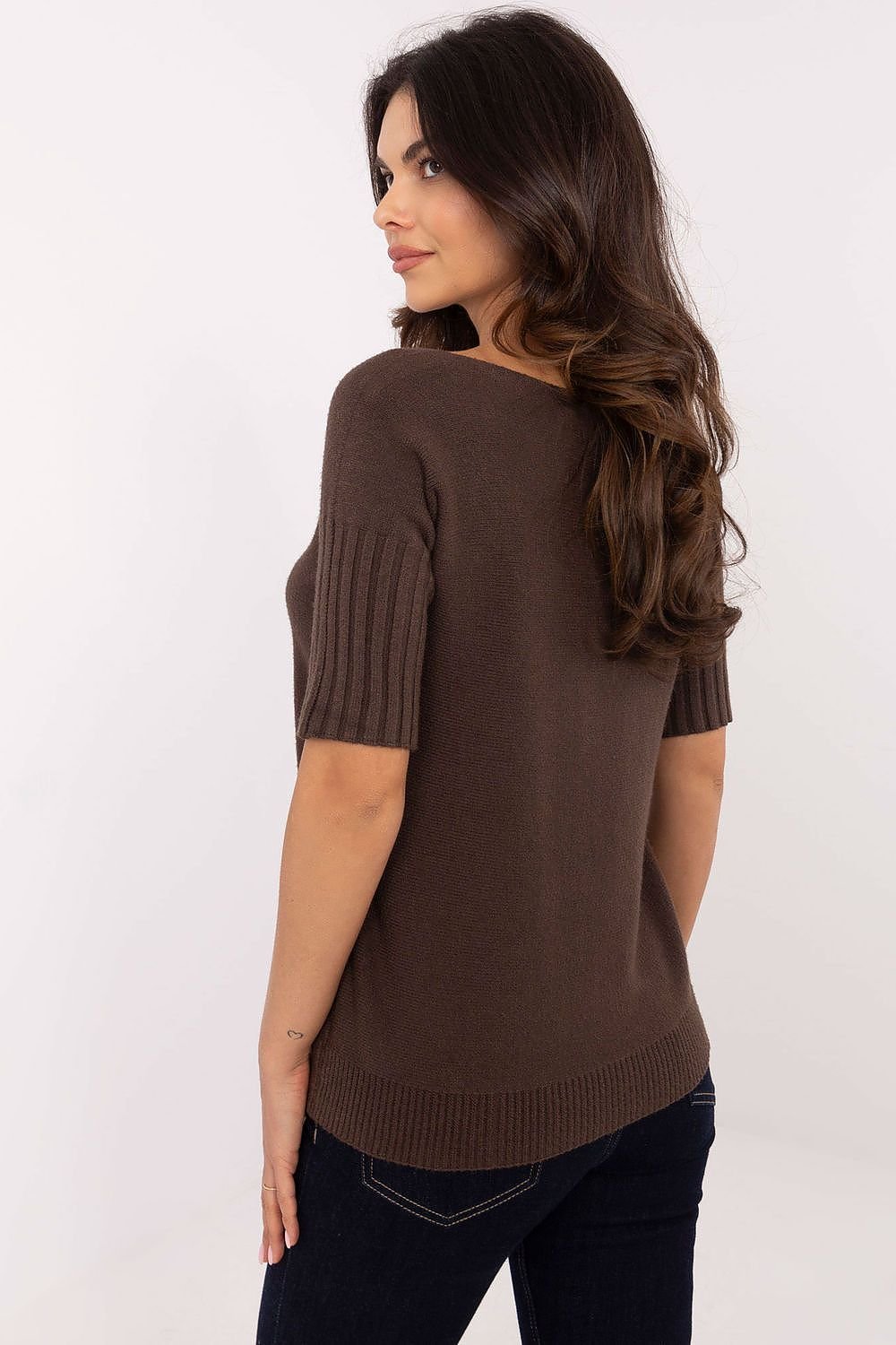 Short sleeve sweater model 203804
