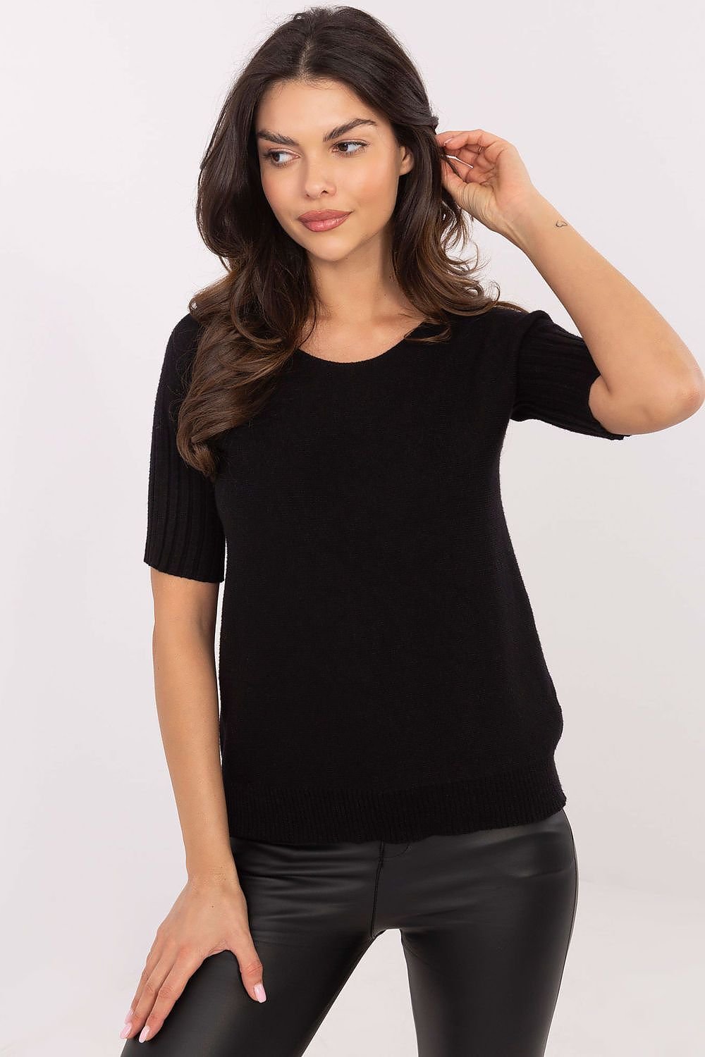 Short sleeve sweater model 203805