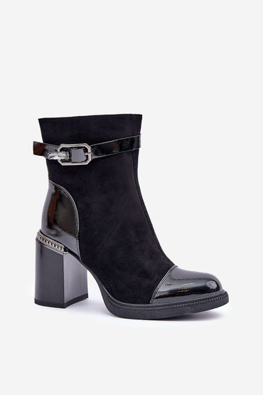Heel boots model 203876