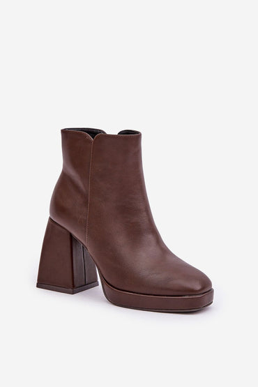 Heel boots model 204675