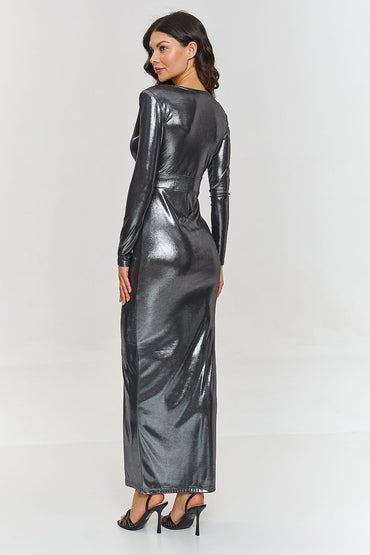 Long dress model 209576 Makadamia