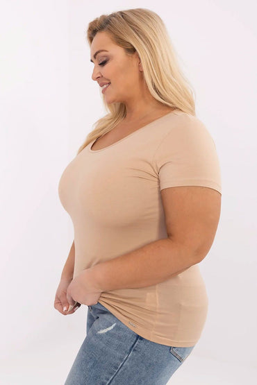 Plus size T-shirt model 211761 Relevance