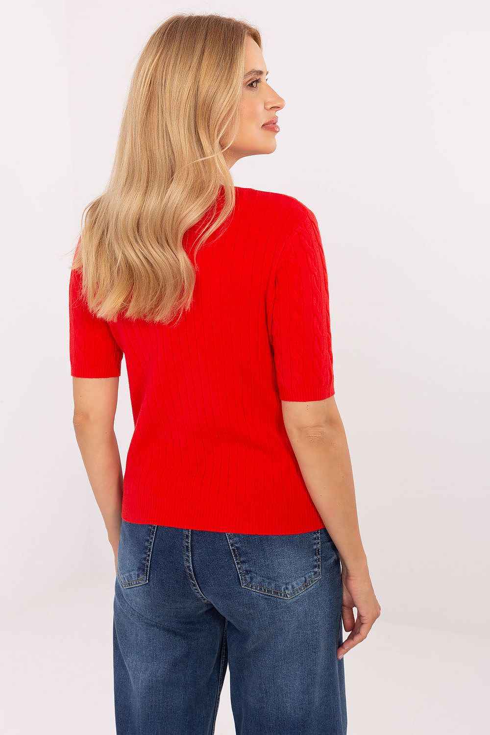 Short sleeve sweater model 216758