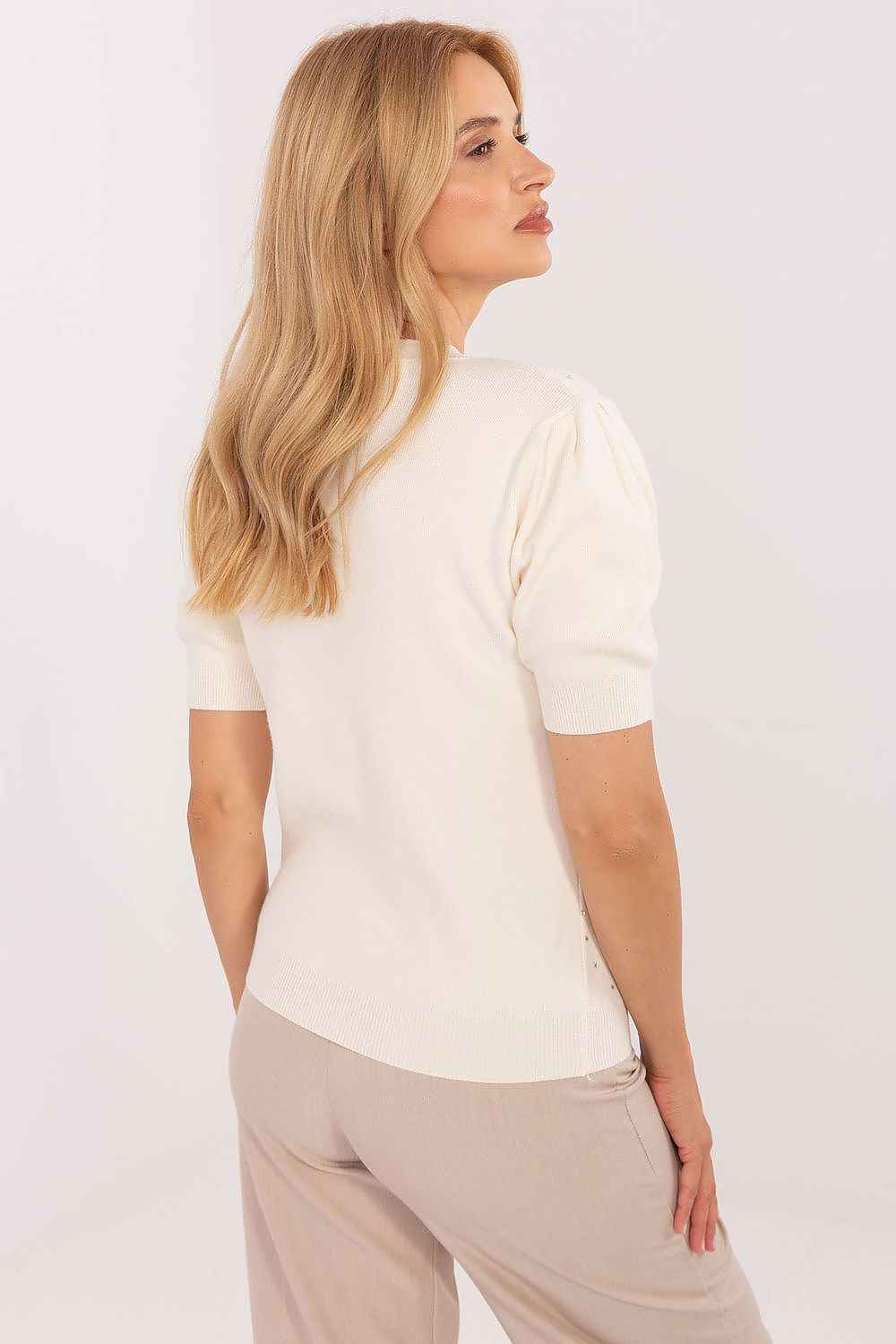 Short sleeve sweater model 216777