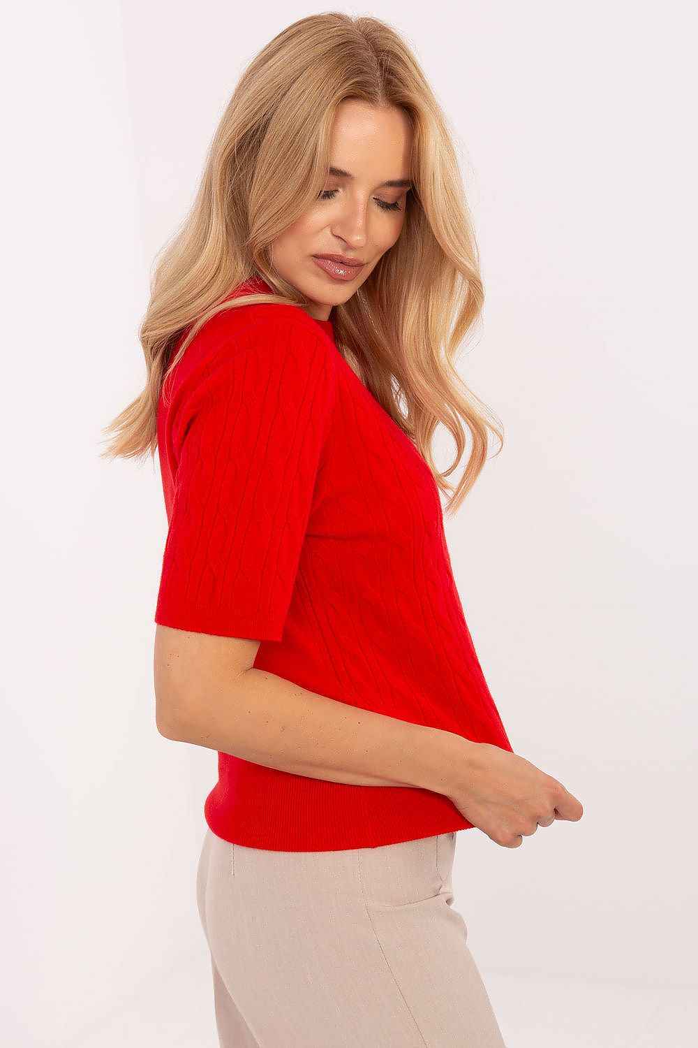Short sleeve sweater model 216871