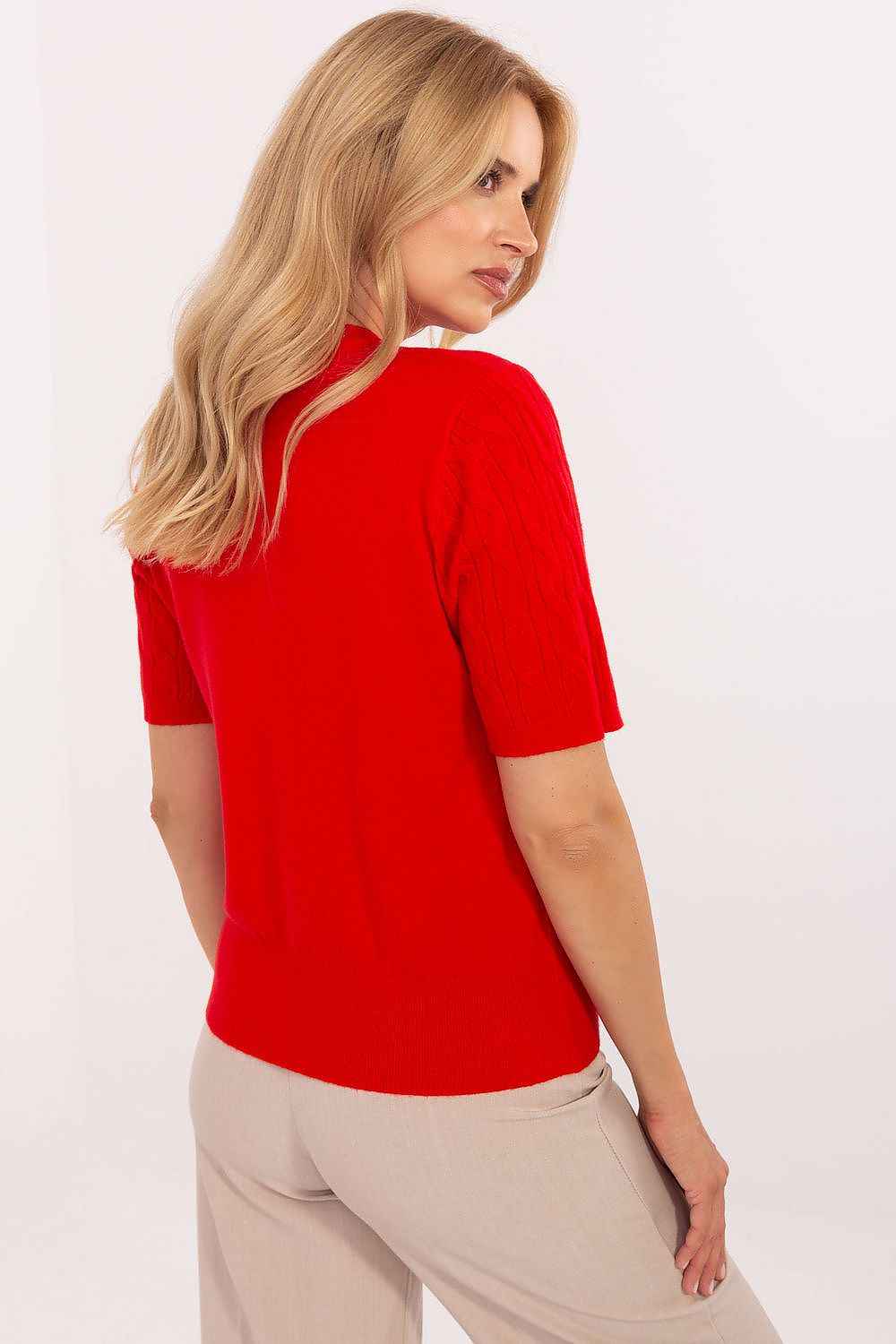 Short sleeve sweater model 216871