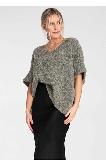 Short sleeve sweater model 217070