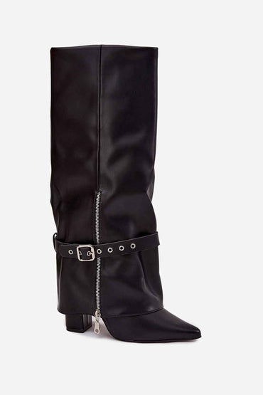 Heel boots model 217209