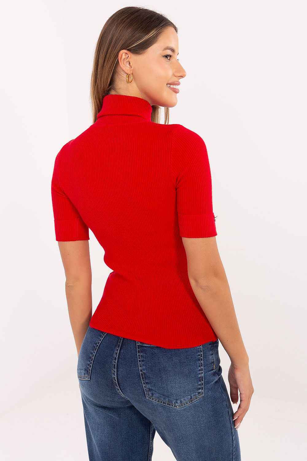 Short sleeve sweater model 217317