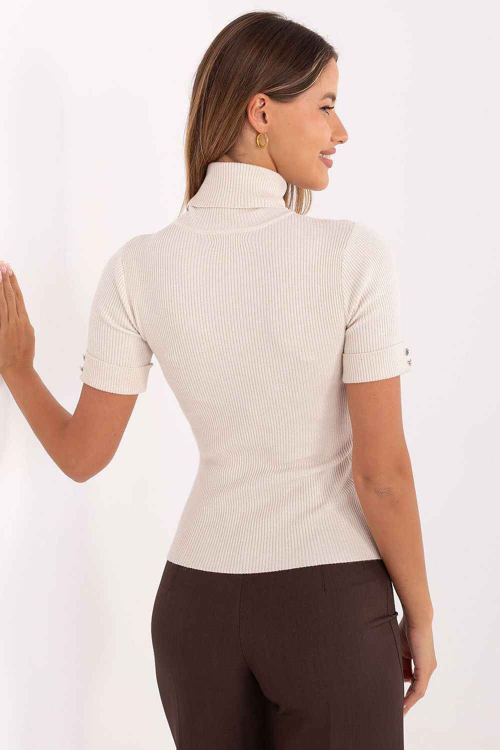 Short sleeve sweater model 217326
