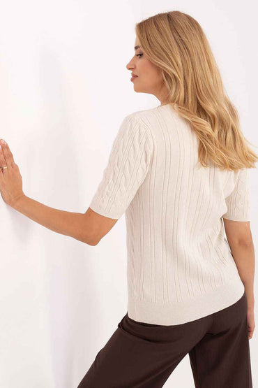 Short sleeve sweater model 217331