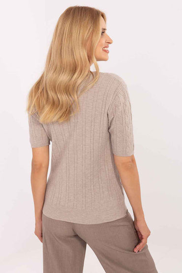 Short sleeve sweater model 217332
