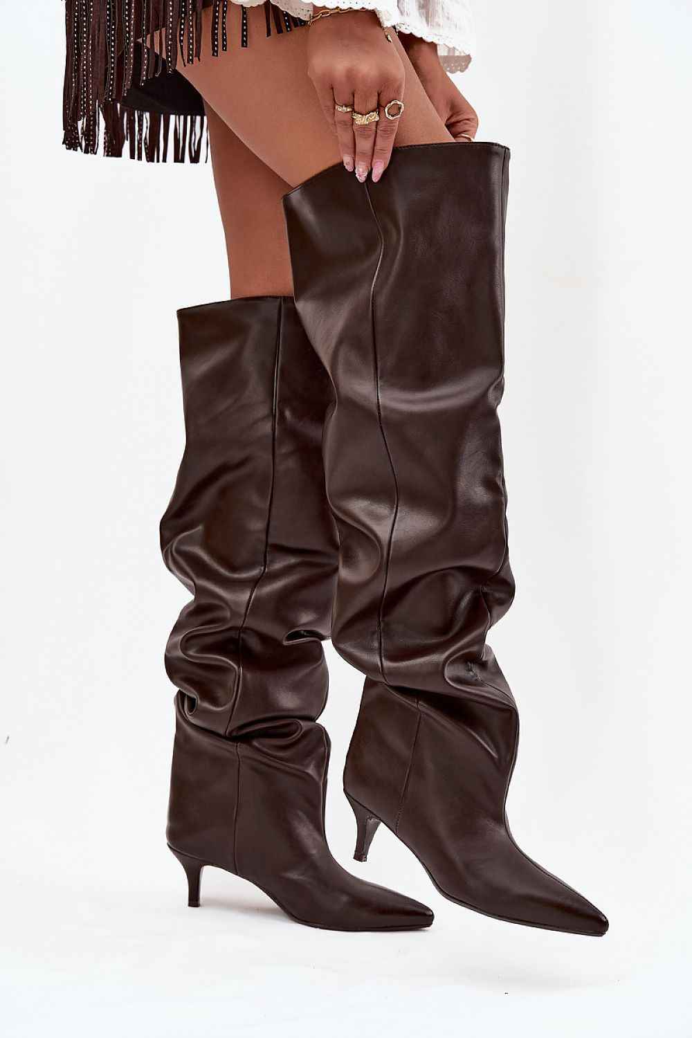 Heel boots model 219137