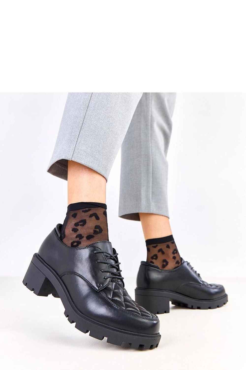Heeled low shoes model 219166