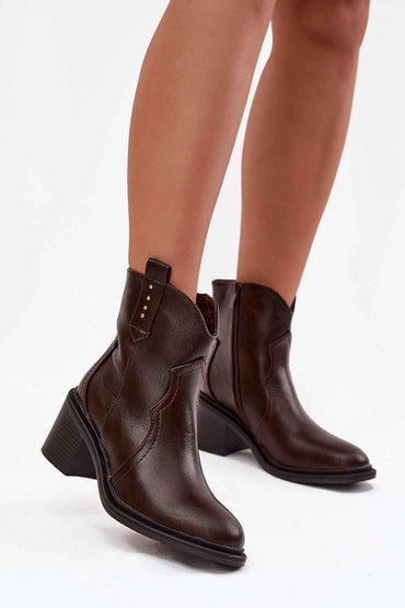 Heel boots model 221136