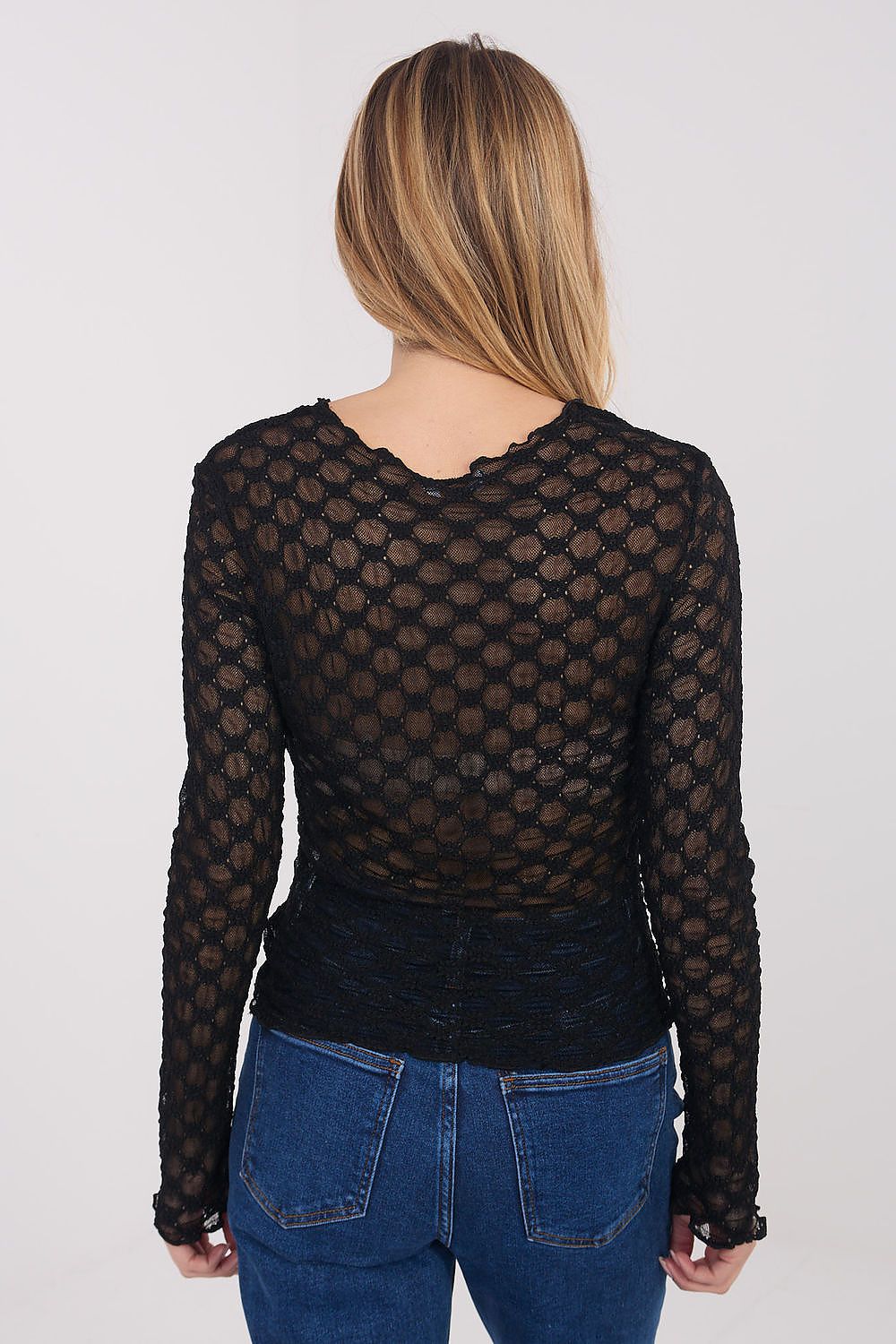 Lace blouse model 223078 Factory Price
