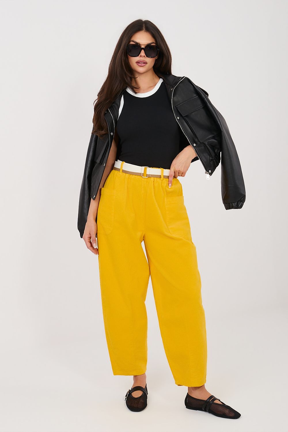 corduroy trousers model 225096 Rue Paris
