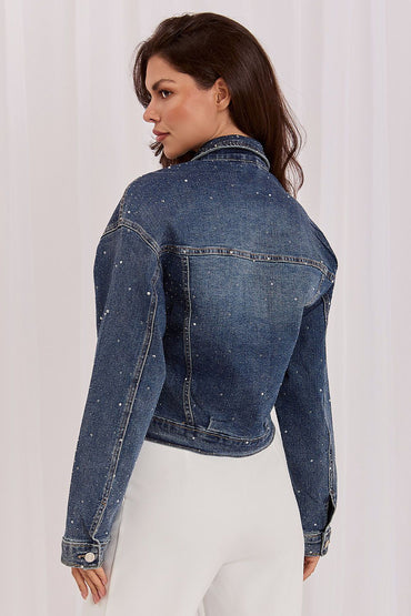 Denim jacket model 230177 Italy Moda