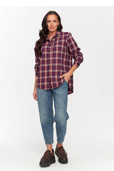 Long sleeve shirt model 231011 Makadamia