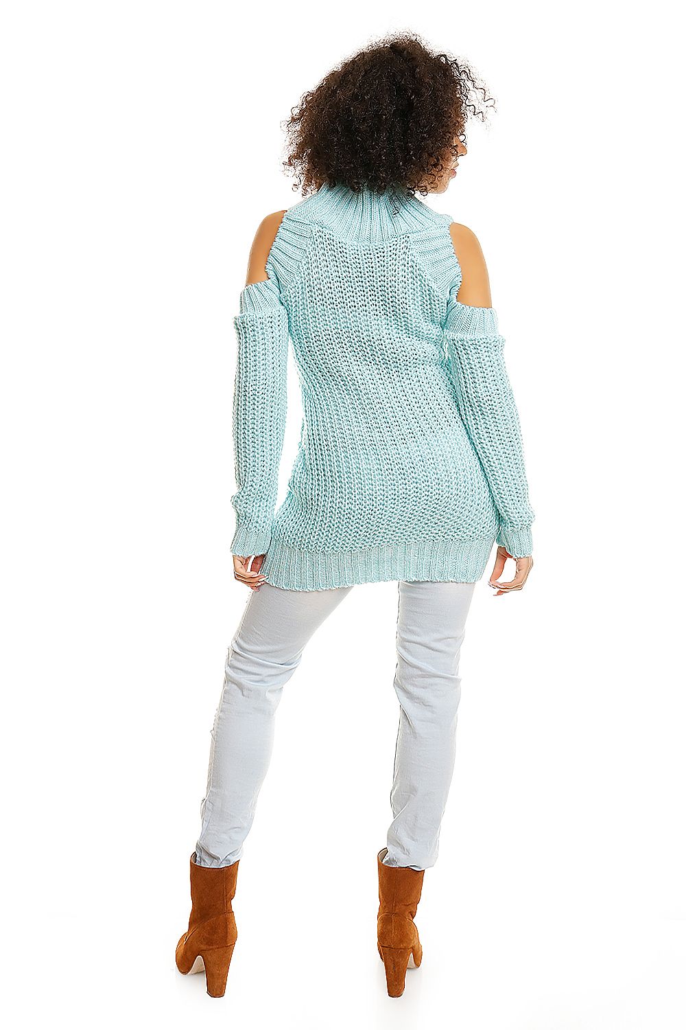 Hard-knitted jumper model 84344