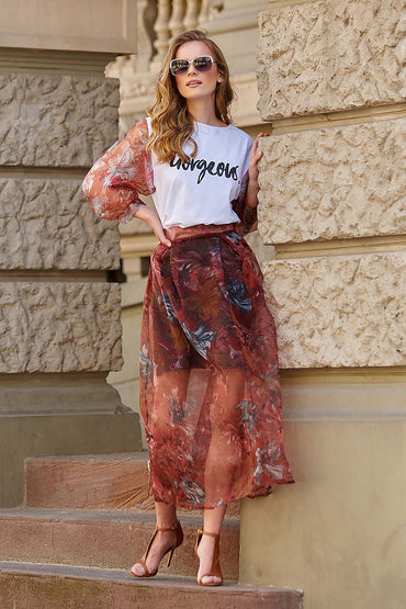 Blouse model 145603 Makadamia