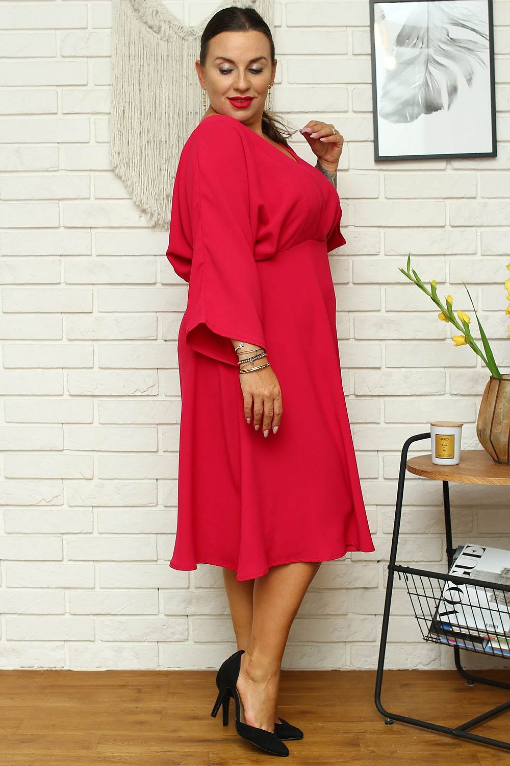 Plus size dress model 168961