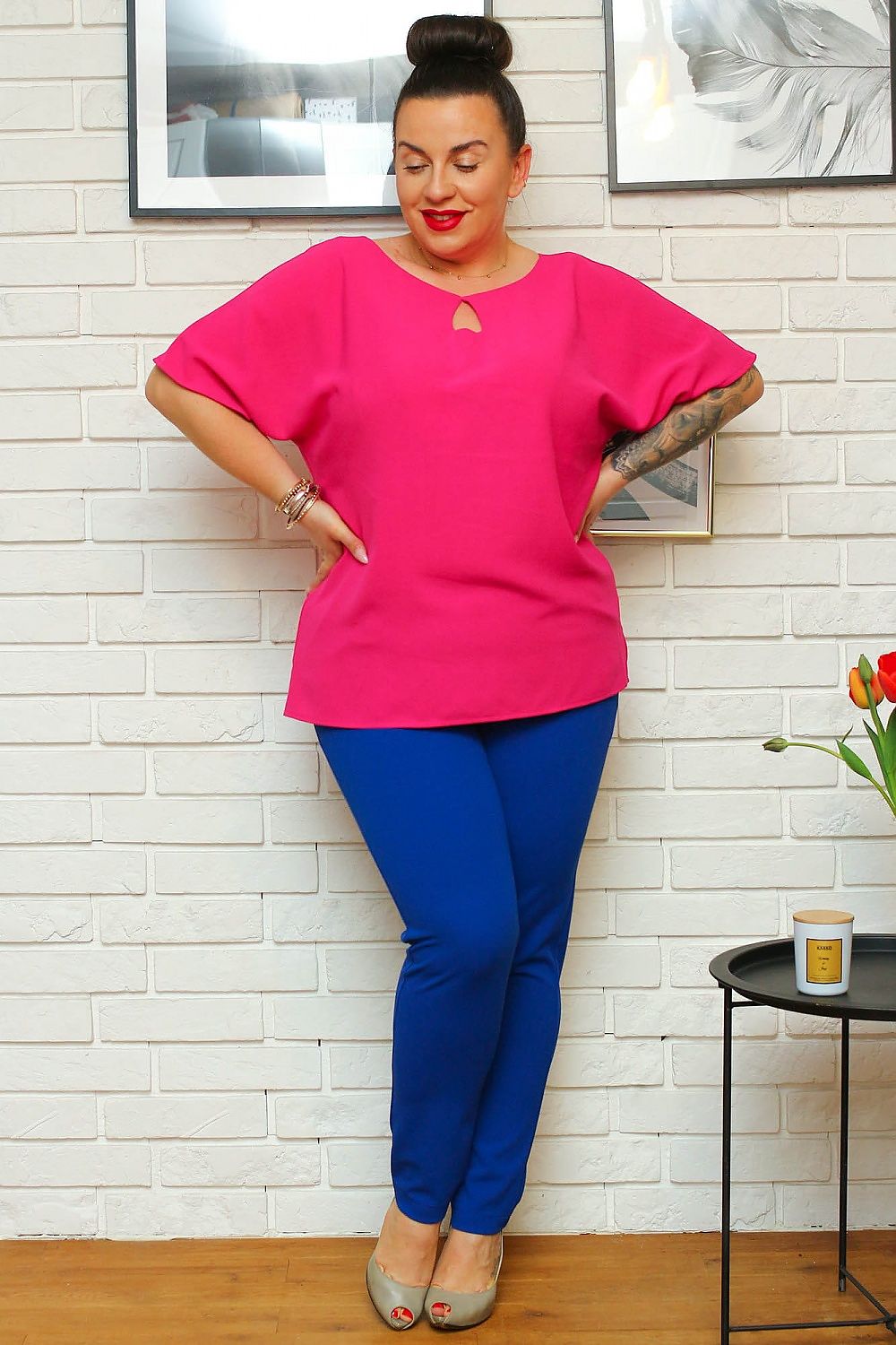 Plus size blouse model 169031
