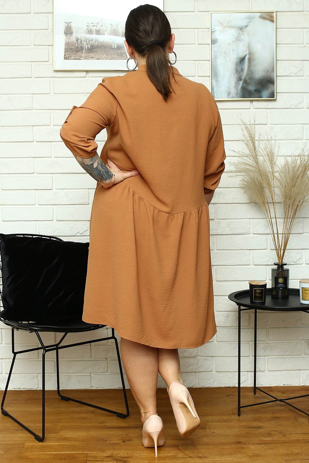 Plus size dress model 169056