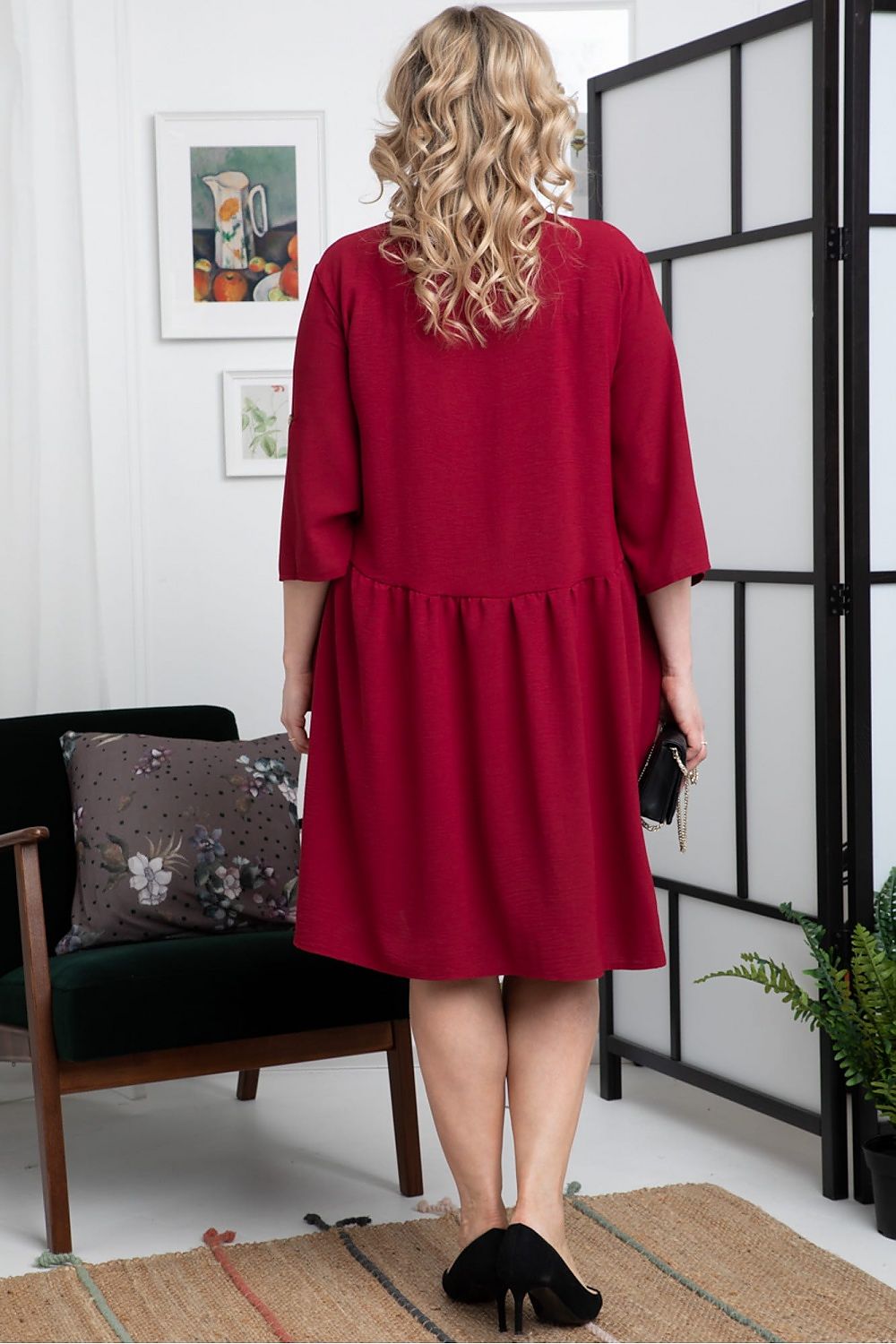 Plus size dress model 169059