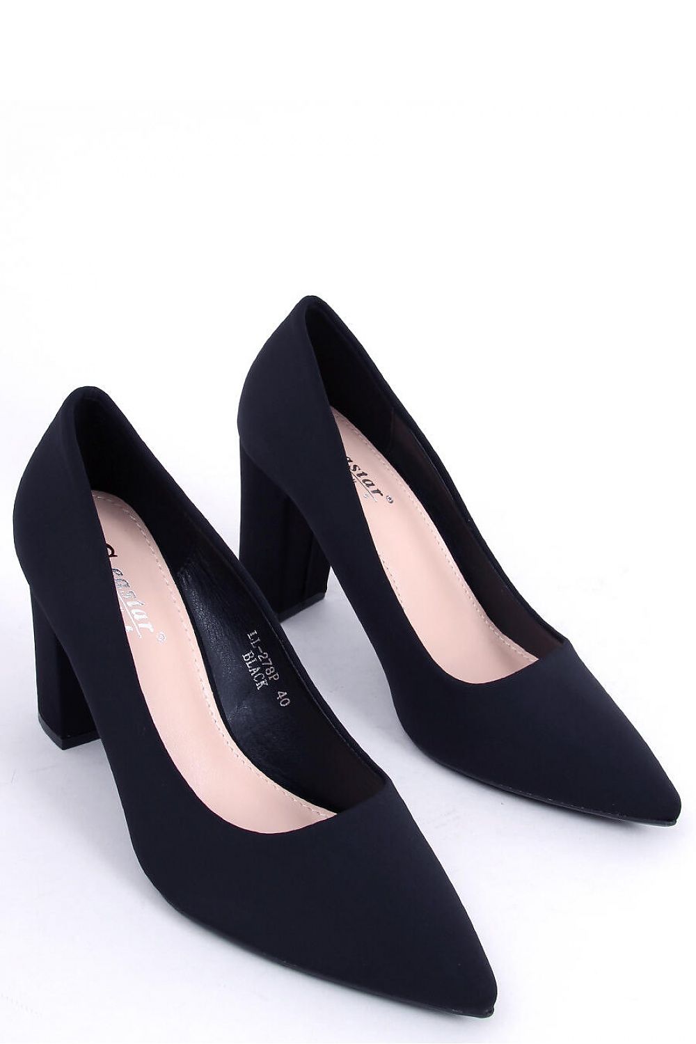 Block heel pumps model 172835