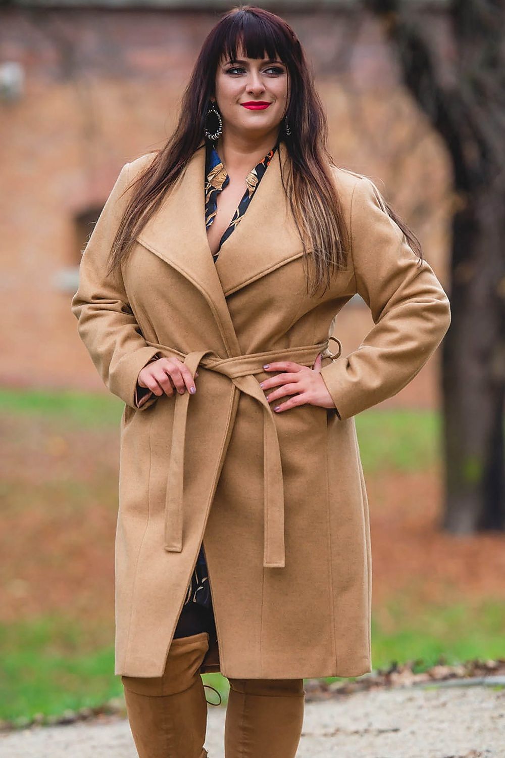 Coat plus size model 173081