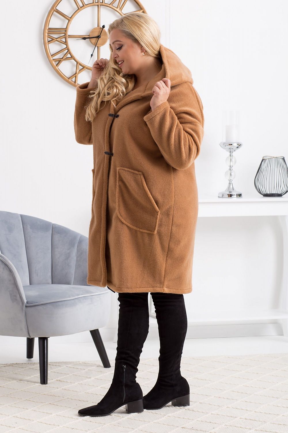 Coat plus size model 173087
